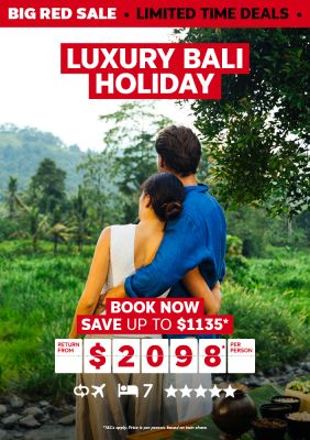 Luxury Bali Holiday. Book now! Save up to $1135* return from $2098* per person