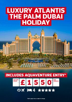 Luxury Atlantis the Palm Dubai Holiday. Includes Aquaventure entry* return from £1560* per person