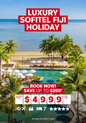 Luxury Sofitel Fiji Holiday. Book now! Save up to $200* return from $4999* for two