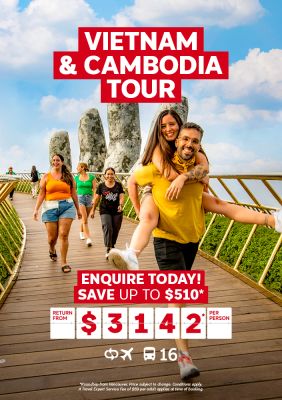 Vietnam & Cambodia Tour for $3142* per person