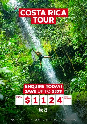 Costa Rica tour for just $1124* per person