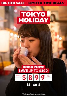 Tokyo holiday. Book now! Save up to $290* from $899* for two