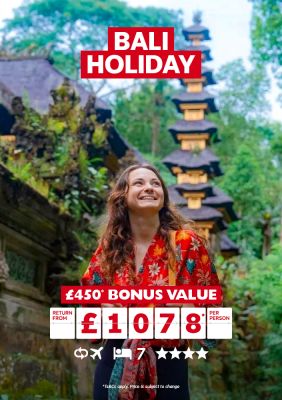 Bali Holiday. £450* BONUS VALUE return from £1078* per person