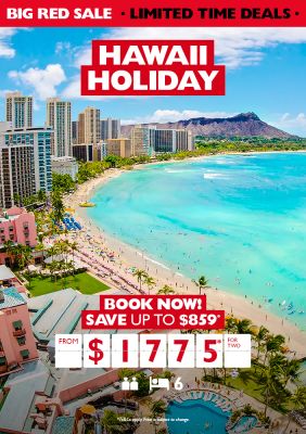 Hawaii Holiday. Book now! Save up to $859* from $1775* for two