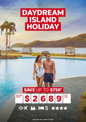 Daydream Island Holiday. Save up to $750* return from $2689* for two