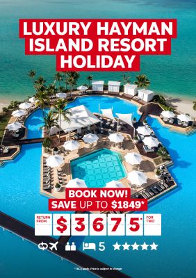 Luxury Hayman Island Resort Holiday. Book now! Save up to $1849* return from $3675* for two