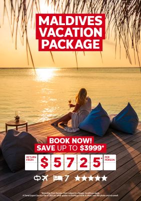 Maldives luxury vacation package for $5725* per person
