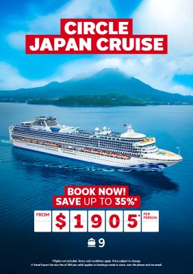 Circle Japan Cruise for $1905* per person