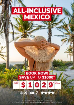 All-inclusive Mexico vacation for $1029* per person