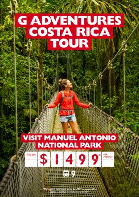 G Adventures Costa Rica Tour. Visit Manuel Antonio National Park from $1499* per person