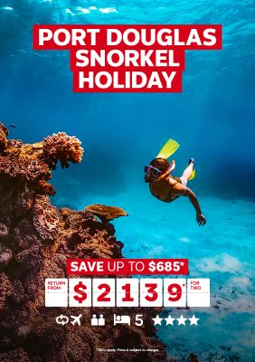 Port Douglas Snorkel Holiday. Save up to $685* return from $2139* for two