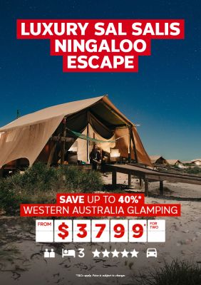 Luxury sal salis ningaloo escape save up to 40% western australia glamping from $3799 for two