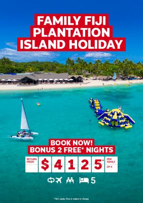 Family Fiji Plantation island holiday 