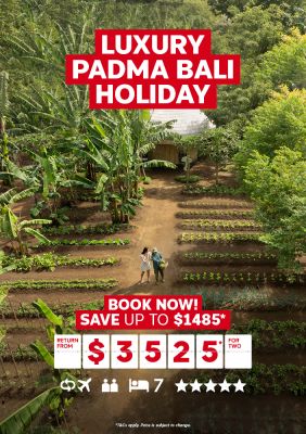 Luxury Padma Bali holiday | book now! Save up to $1,485* - return from $3,525* for two