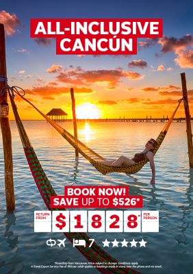 All-inclusive Cancun vacation for $1828* per person