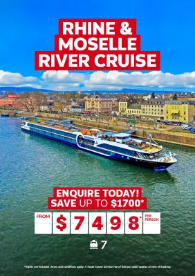 Rhine & Moselle River Cruise for $7,498* per person
