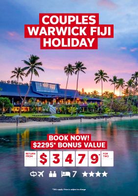 couples warwick fiji holiday