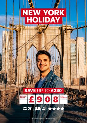 New York Holiday. Save up to £230* return from £908* per person