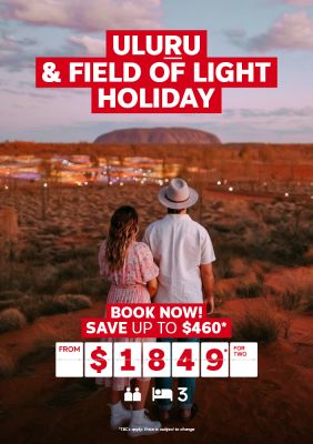 uluru and field of light holiday