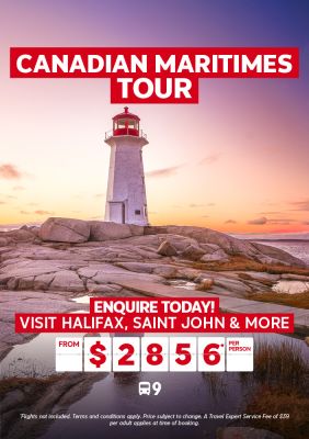 Canadian Maritimes tour for $2856* per person