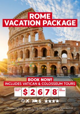 Rome vacation package for $2678* per person