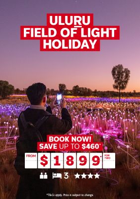Uluru Field of Light Holiday. Book now! Save up to $460* from $1899* for two