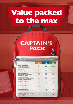 Value packed to the max. Red Captains Pack