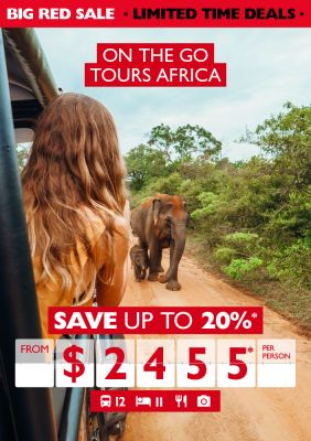 On the go tours Africa | save up to 20%* from $2,455* per person