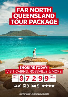 Far North Queensland tour package with flights!
