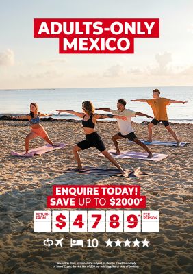 Adults-only Secrets Mexico vacation for $4789* per person