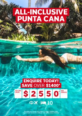 All-inclusive Punta Cana package for $2550* per person