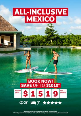 All-inclusive Mexico package for $1519* per person