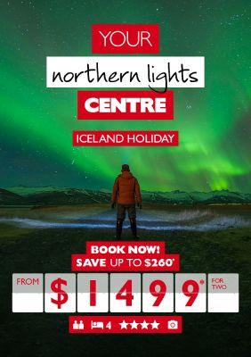 Your northern lights Centre | Iceland Holiday | Book now! | Save up to $260* from $1499* for two