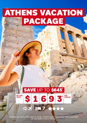Athens vacation package for $1693* per person