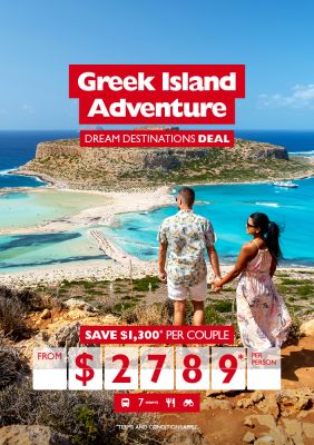 DREAM DESTINATION DEAL - Greek Island tour for just $2,789* per person!