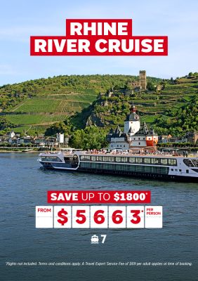 Rhine River cruise for $5663* per person