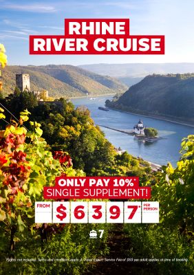 Rhine River Cruise for $6397* per person