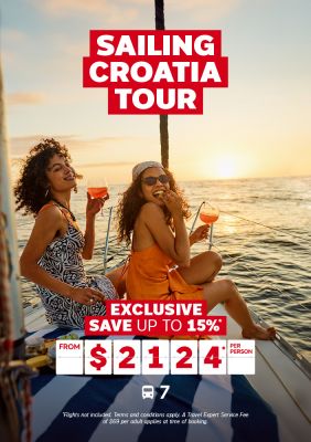 Sailing Croatia tour for $2124* per person