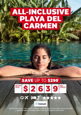 All-inclusive Playa Del Carmen resort package for $2639* per person