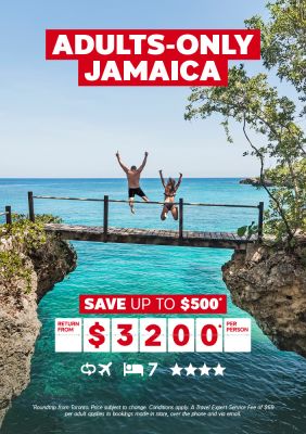 Adults-only Jamaica package for $3200* per person