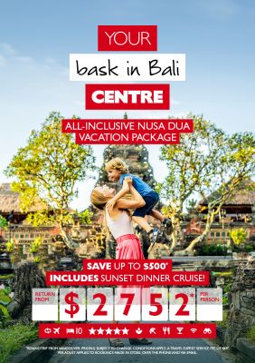 All-inclusive Bali vacation package for as low as $2,752* per person!