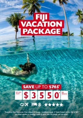 Fiji vacation package for $3550* per person