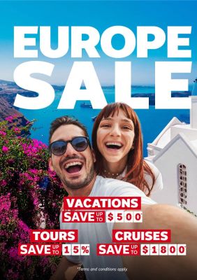 Europe Sale on now! Save on Cruises, Tours, Vacations & more!
