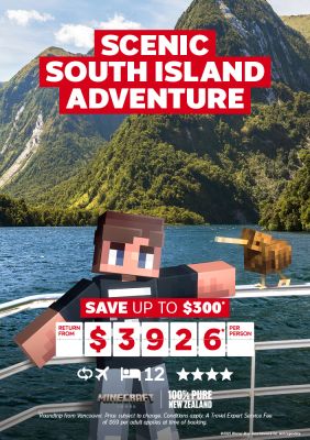 Scenic New Zealand South Island adventure for $3926* per person