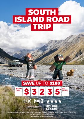 New Zealand South Island Road Trip for $3235* per person!
