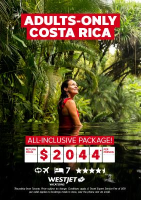 Adults-only Costa Rica package for just $2044* per person