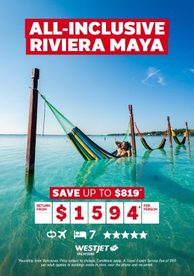 All-inclusive Riviera Maya package for $1594* per person