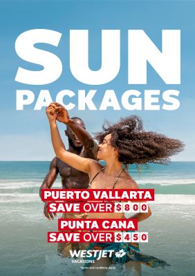 Save on amazing sunny vacations with WestJet Vacations