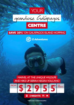 G Adventures - save 20%* on Galapagos with G Adventures - from $2955* per person 8 night tour