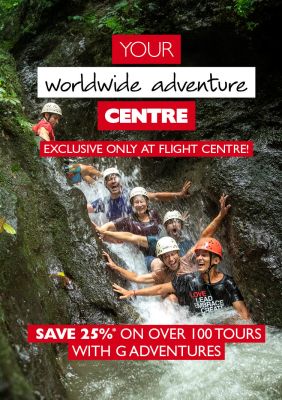 Flight Centre Exclusive - Save 25%* on over 100 G Adventures Tours!